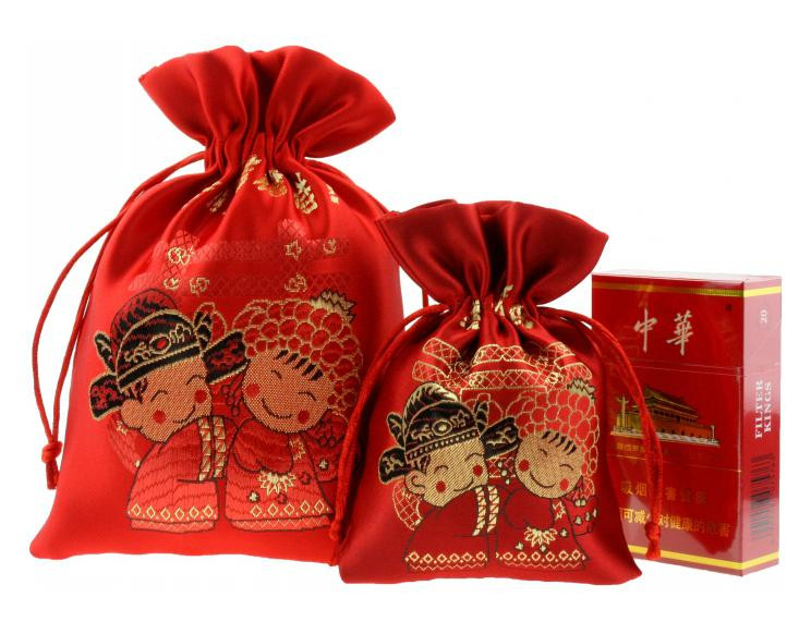 Chinese Wedding Favors
 Elegant Cloth Wedding Candy Bags 9x13cm Wedding Favor