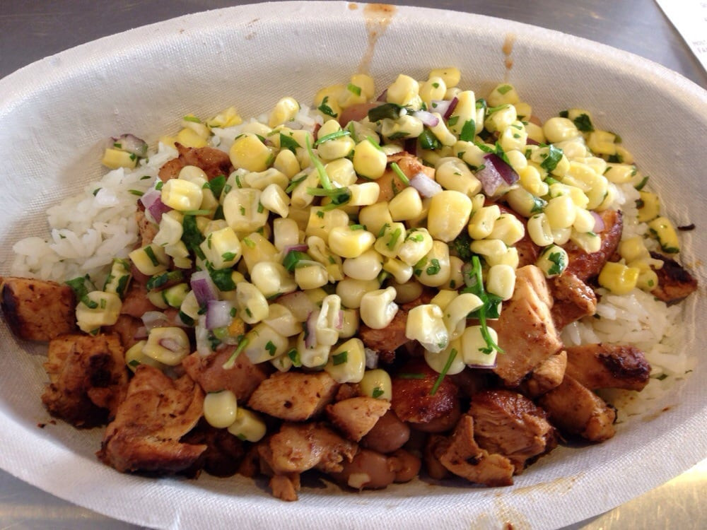 Chipotle Mexican Grill White Rice
 White rice pinto beans grilled chicken corn salsa Yelp