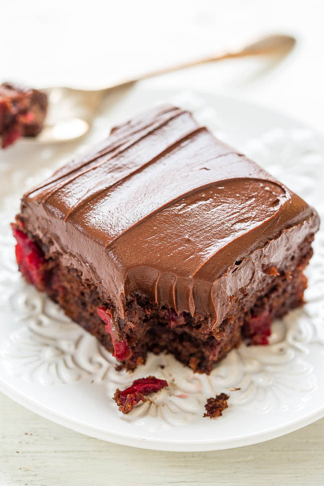 Chocolate Cherry Cake Recipes
 Triple Chocolate Cherry Cake with Chocolate Frosting