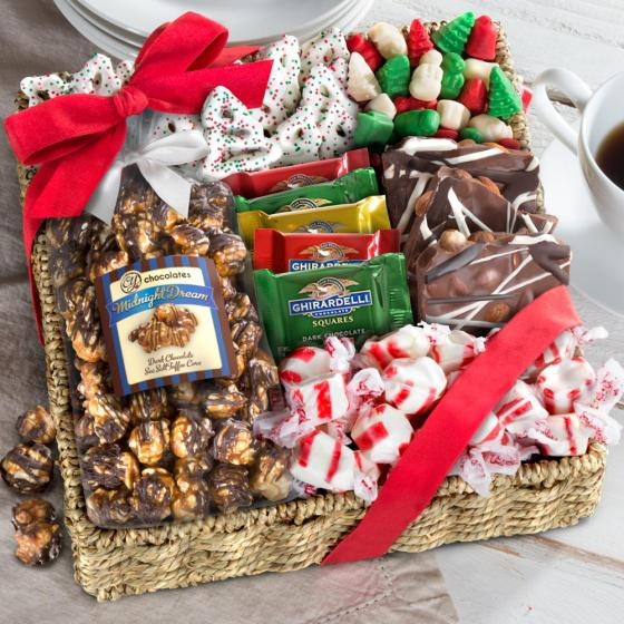 Chocolate Gift Basket Ideas
 Holiday Classic Chocolate Candy and Crunch Gift Basket