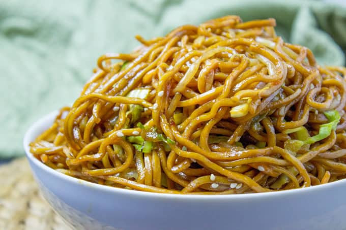 Chow Mein Noodles Ingredients
 Classic Chinese Chow Mein Dinner then Dessert