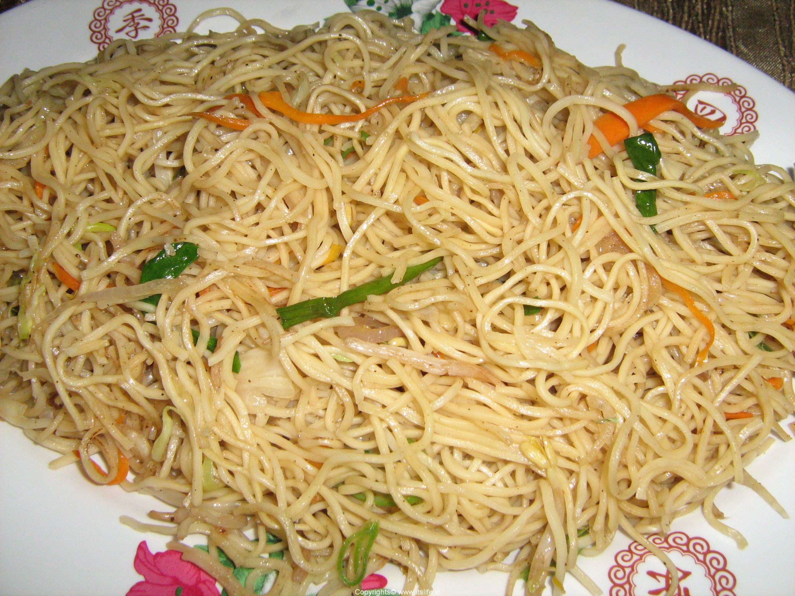 Chow Mein Noodles Ingredients
 Ve able Chow mein Recipe Chinese Recipes