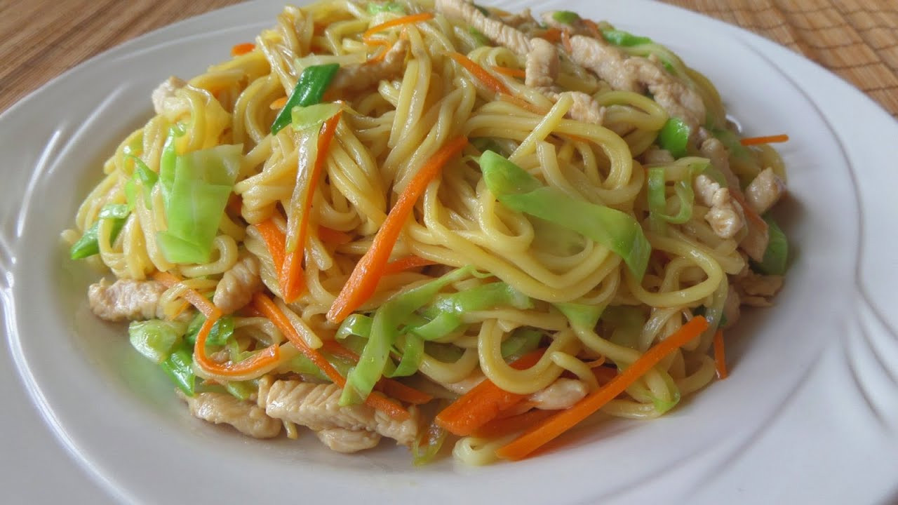 Chow Mein Noodles Ingredients
 Chicken Chow Mein Stir Fry Noodles Reicpe 雞絲炒麵
