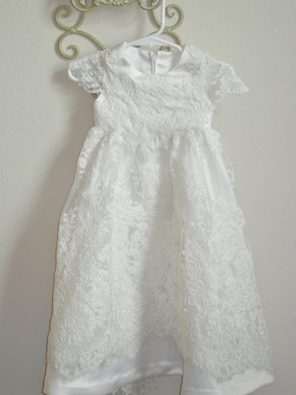 Christening Gown From Wedding Dress
 Christening Gown Baptism Gown made from your Wedding dress