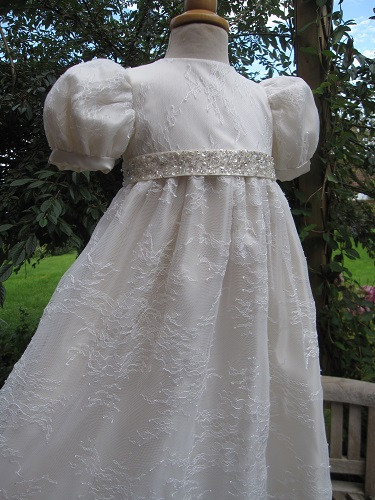 Christening Gown From Wedding Dress
 Christening Outfit from a Wedding Dress Little Doves