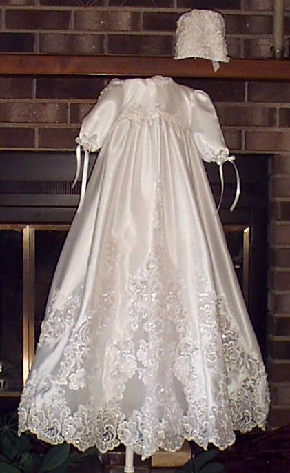 Christening Gown From Wedding Dress
 Wedding Dress Conversion into a Heirloom Christening Gown