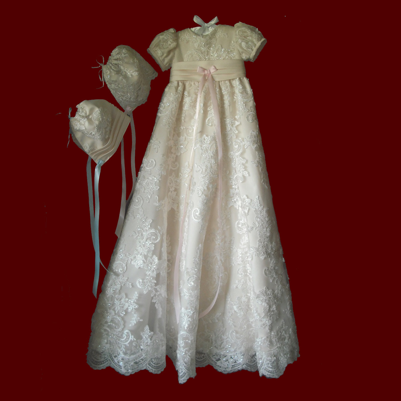Christening Gown From Wedding Dress
 Christening Gown Made From Your Wedding Dress Girls