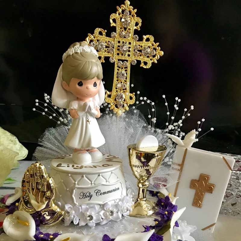 Christian Wedding Cake Toppers
 Cross Cake Topper religious Wedding Baptism Christening