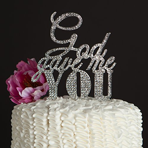 Christian Wedding Cake Toppers
 God Gave Me You Wedding Cake Topper Silver Religious