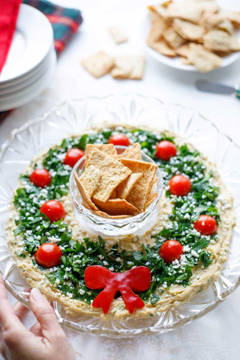 Christmas Appetizers Ideas
 Easy Christmas Appetizer "Hummus Wreath" Two Healthy