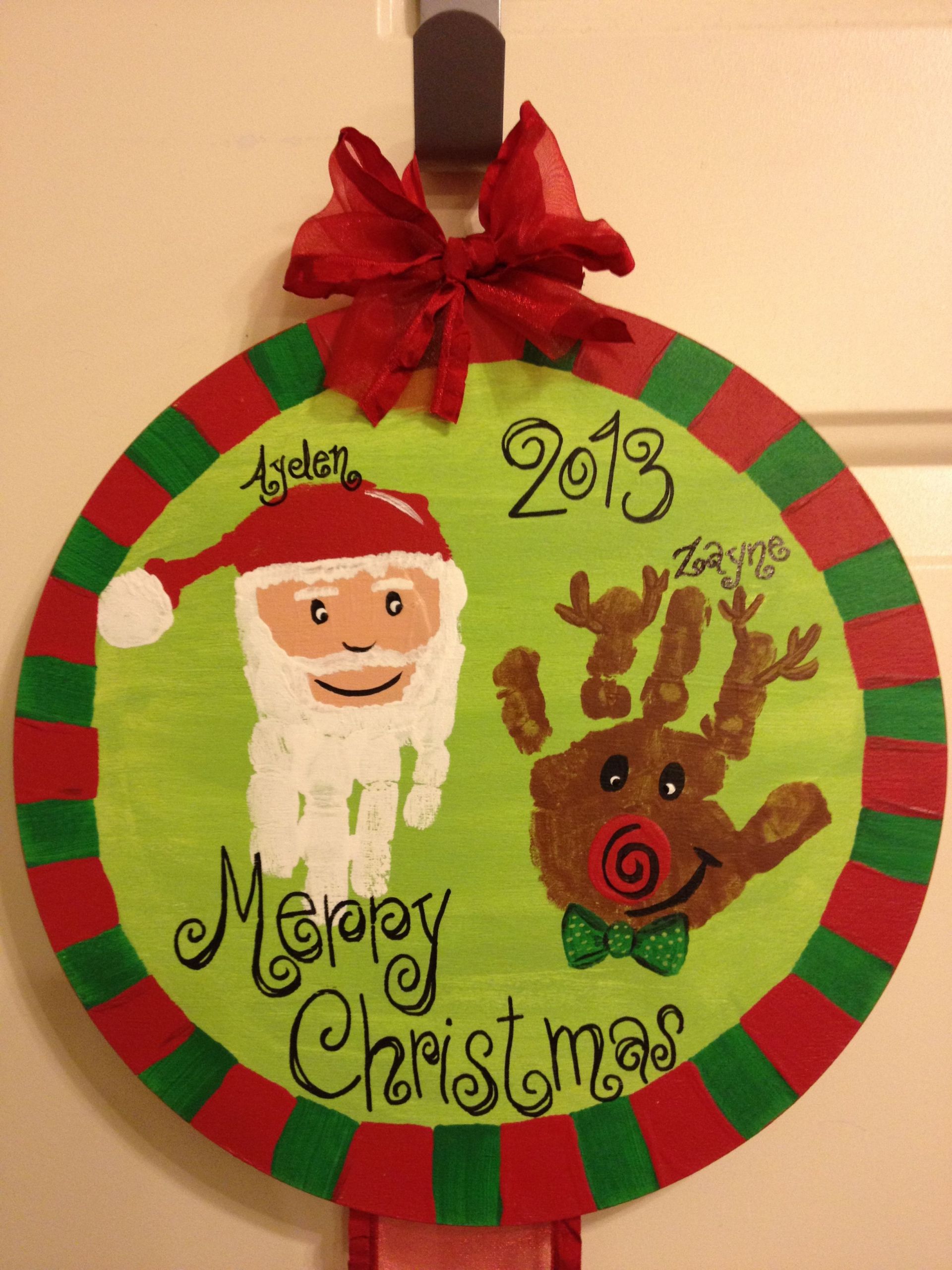 Christmas Arts And Craft Ideas For Toddlers
 Christmas hand print craft