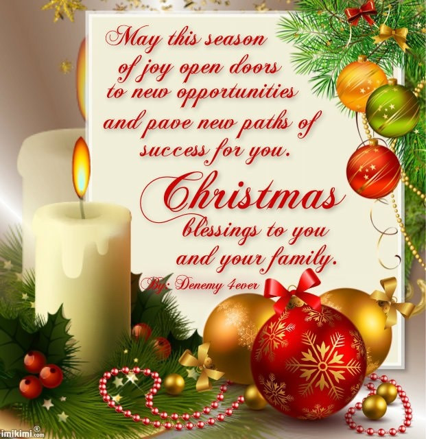 Christmas Blessing Quote
 Christmas Blessings Quotes For Cards QuotesGram