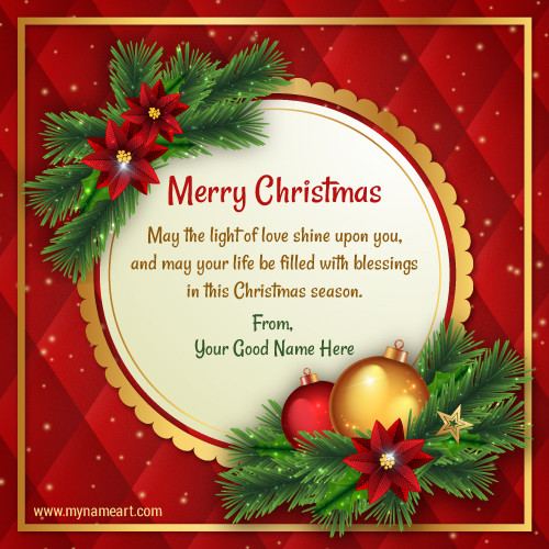 Christmas Blessing Quote
 Merry Christmas Blessing Quotes With My Name Picture
