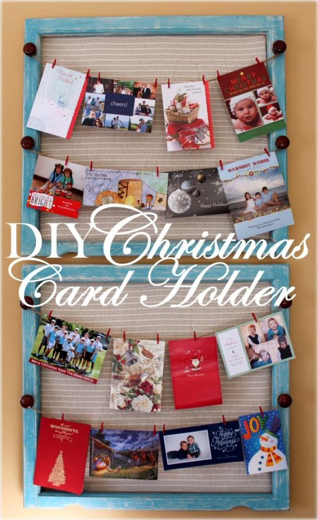 Christmas Card Holder DIY
 11 DIY Christmas Card Holders – Tip Junkie