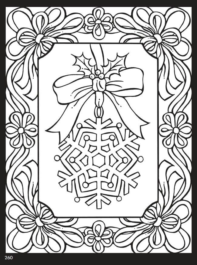 Christmas Coloring Book For Adults
 Snowflake coloring page Holidays 1