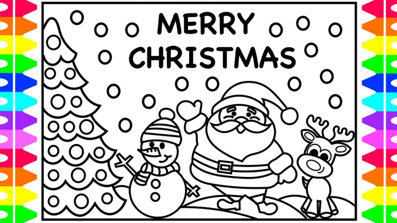 Christmas Coloring Page For Kids
 MERRY CHRISTMAS EVERYONE Christmas Coloring Pages for