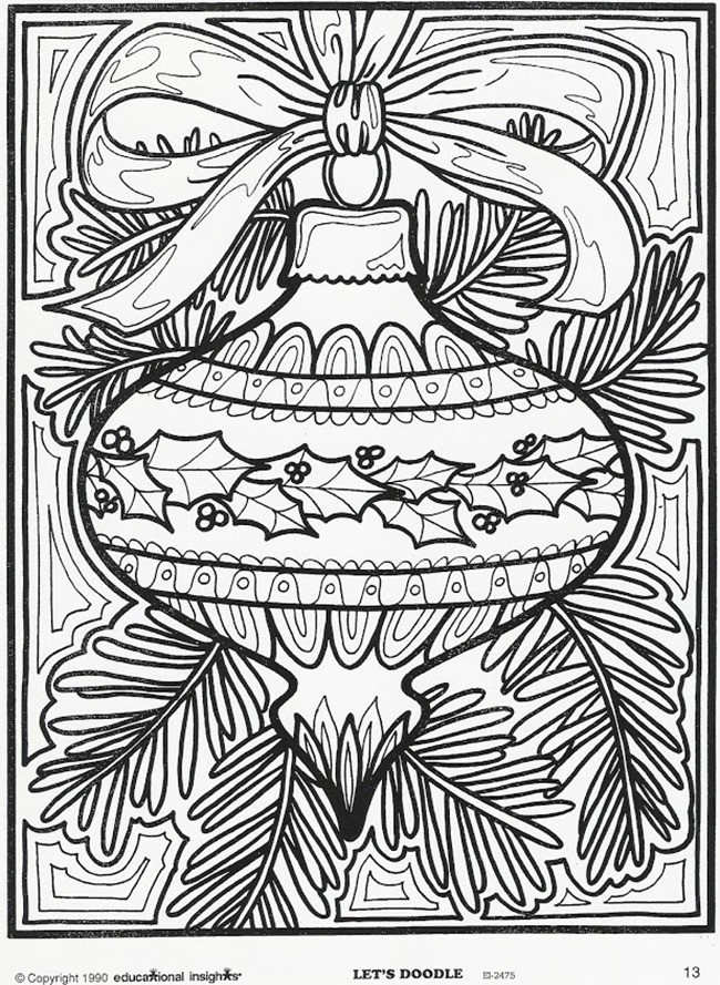 Christmas Coloring Pages Adults
 21 Christmas Printable Coloring Pages