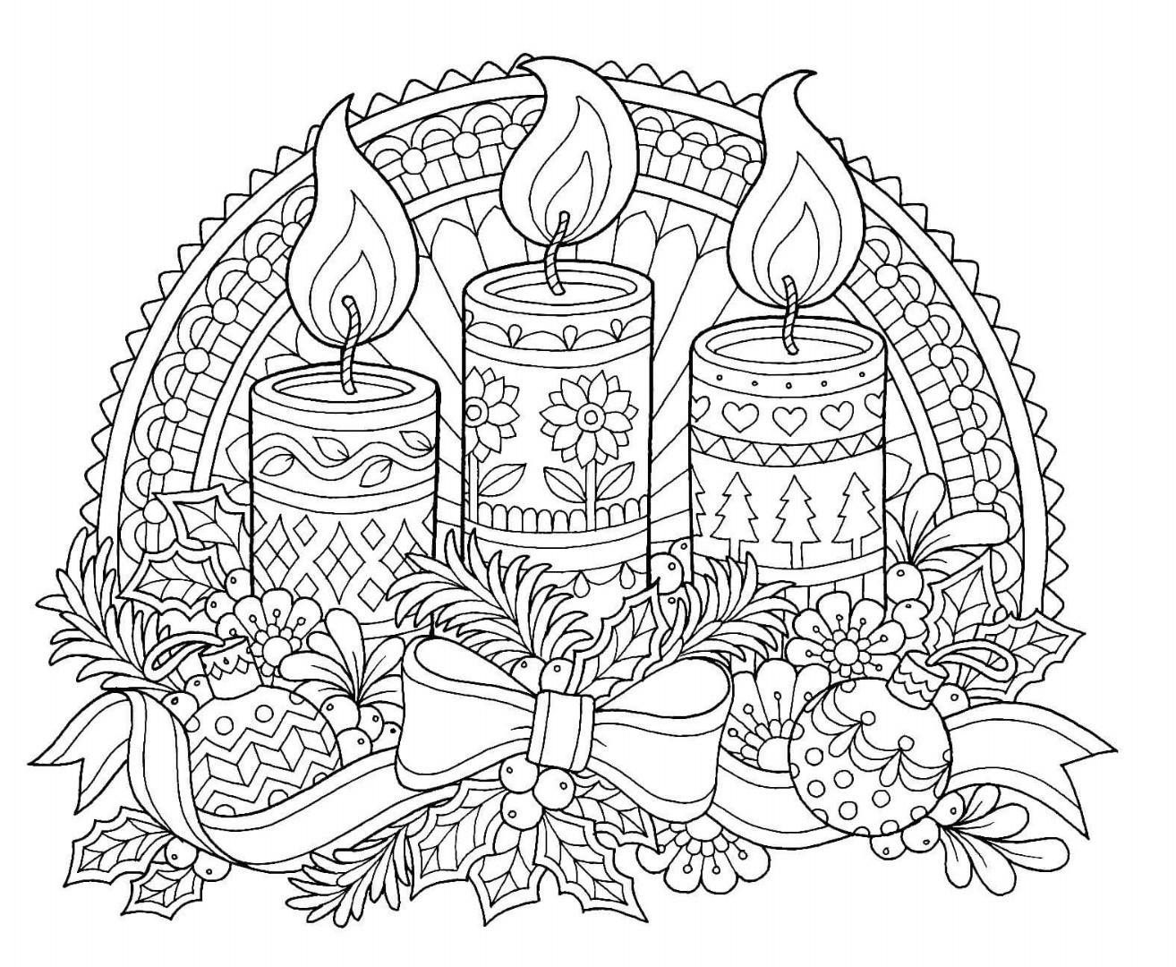 Christmas Coloring Pages Adults
 12 Christmas Drawing Download TY