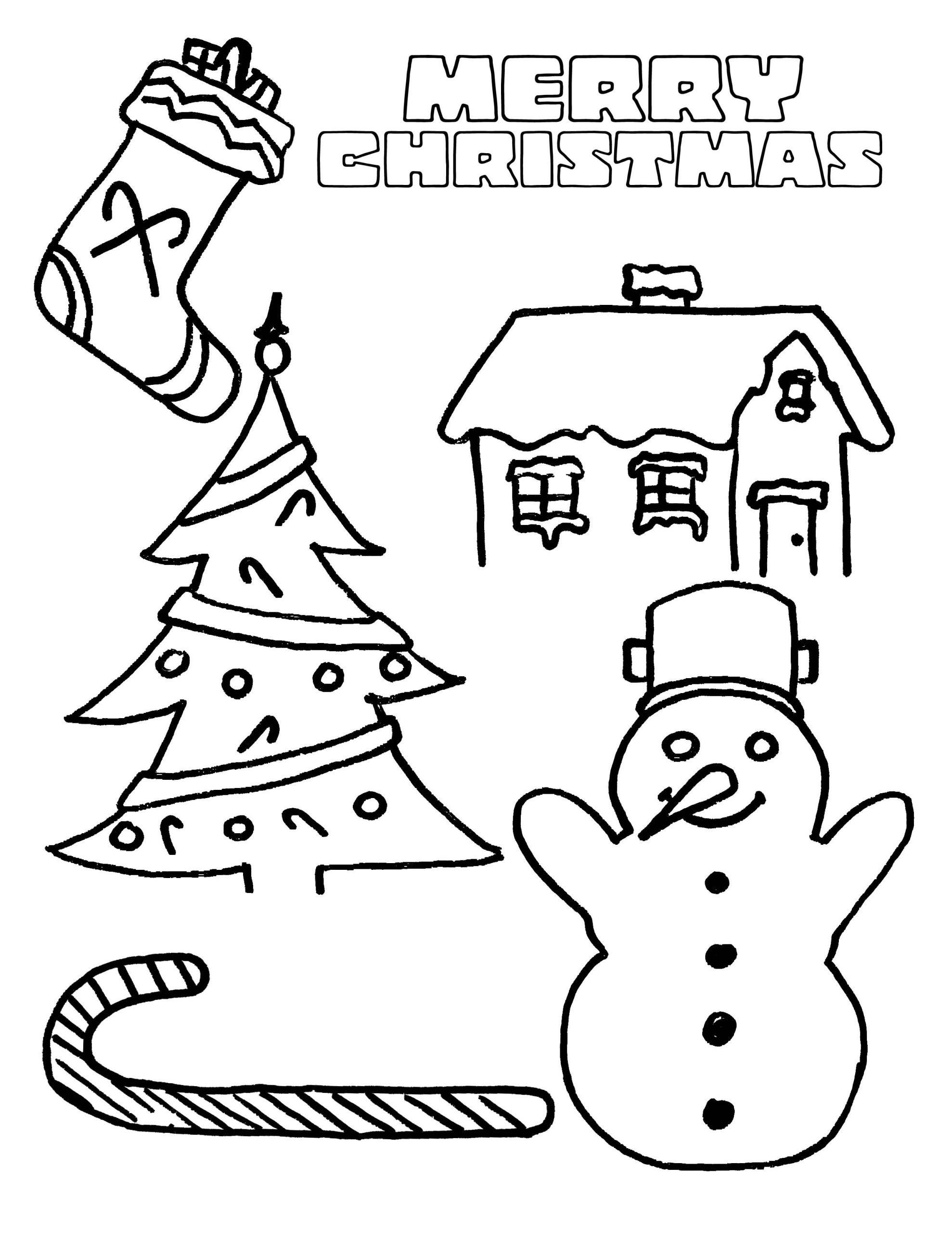 Christmas Coloring Pages For Toddlers
 Party Simplicity free Christmas coloring page for kids