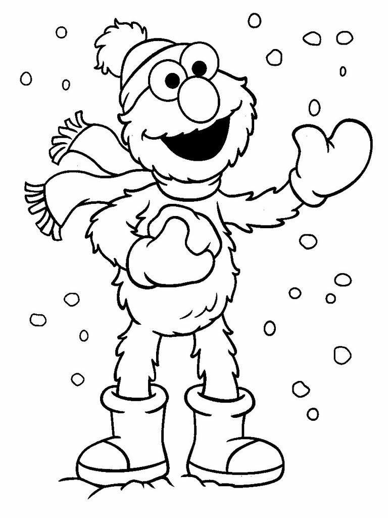 Christmas Coloring Pages For Toddlers
 Elmo Christmas Printable Coloring Pages