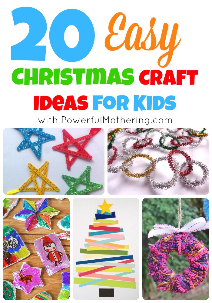 Christmas Craft Ideas For Kids
 20 Easy Christmas Craft Ideas for Kids