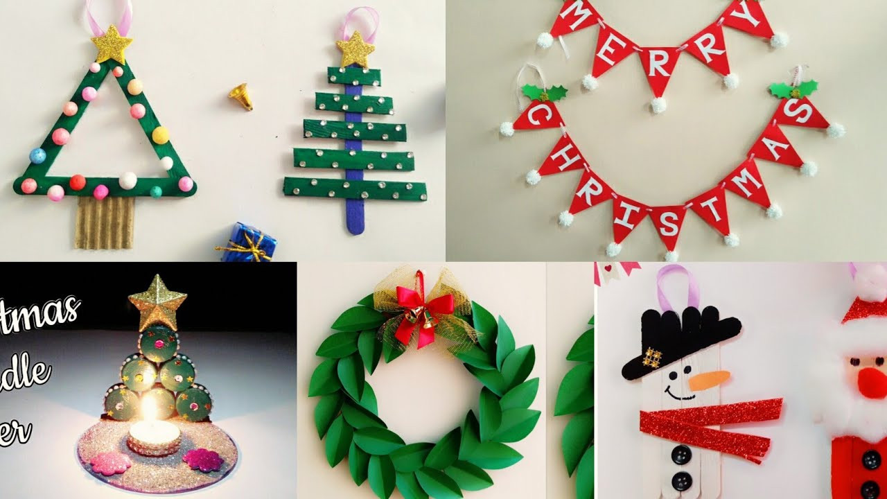 Christmas Craft Ideas For Kids
 5 Easy Christmas Home Decoration Ideas Christmas Crafts