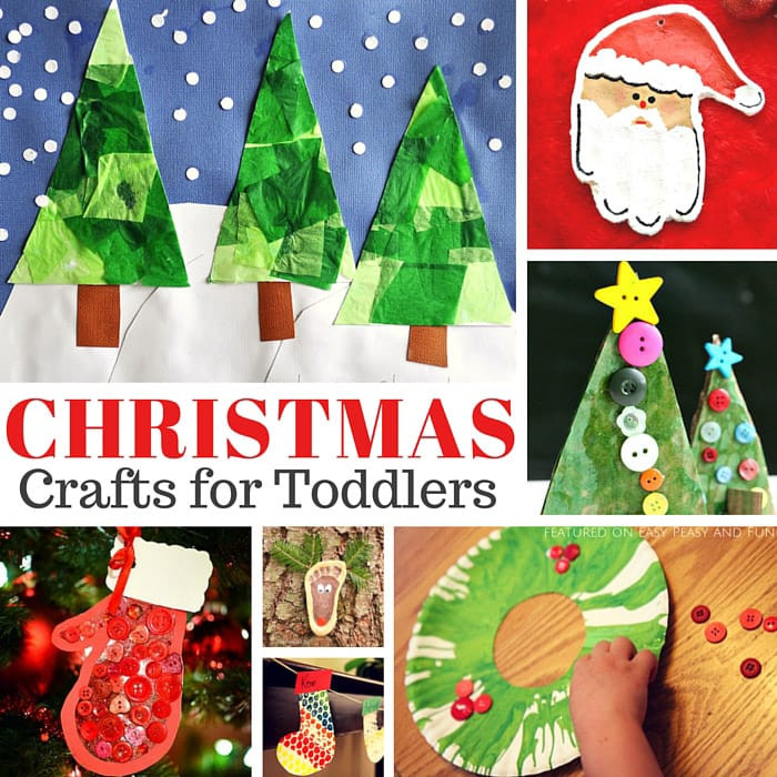 Christmas Craft Ideas Toddlers
 Simple Christmas Crafts for Toddlers Easy Peasy and Fun