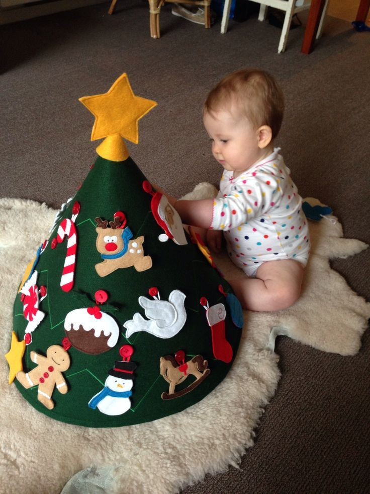 Christmas Crafts For Babies
 Felt Tree Toy for Toddler