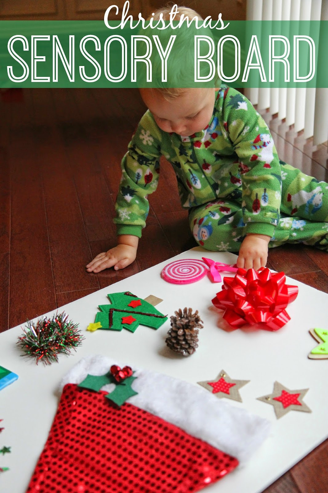 Christmas Crafts For Babies
 Toddler Approved Christmas Sensory Board for Kids