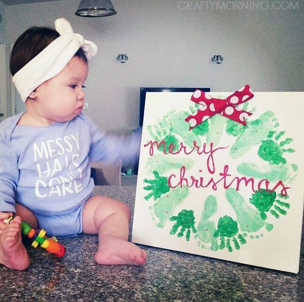 Christmas Crafts For Babies
 Pin by Amber Anderson on Christmas ideas for the kids