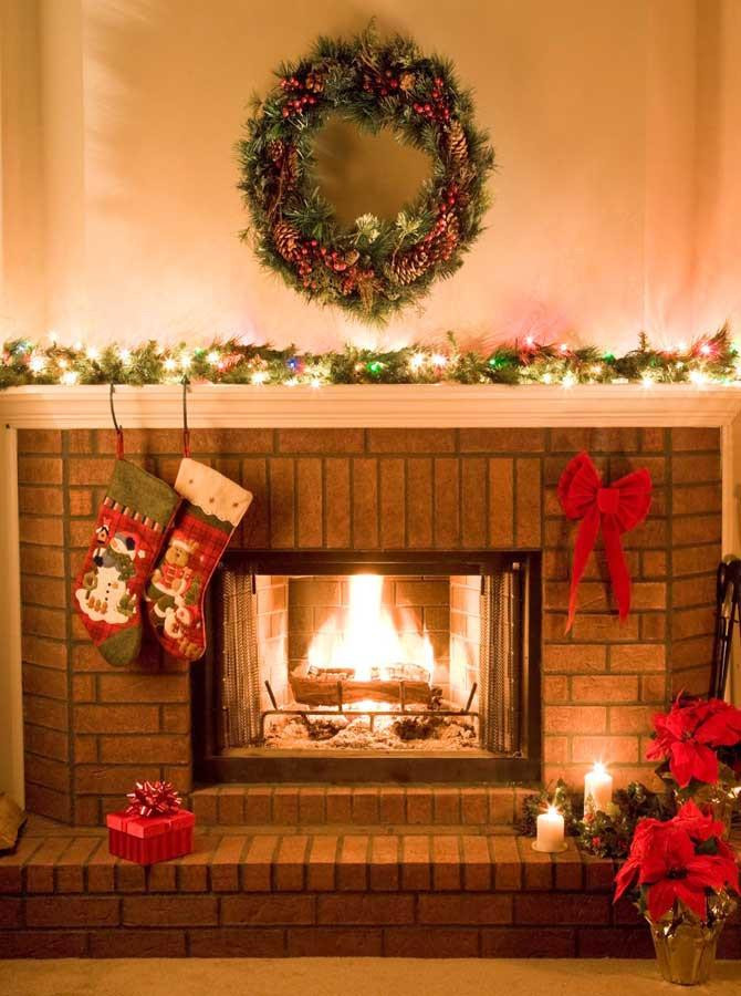 Christmas Fireplace Backdrop
 Christmas Brick Fireplace Backdrop 201 – Backdrop Outlet