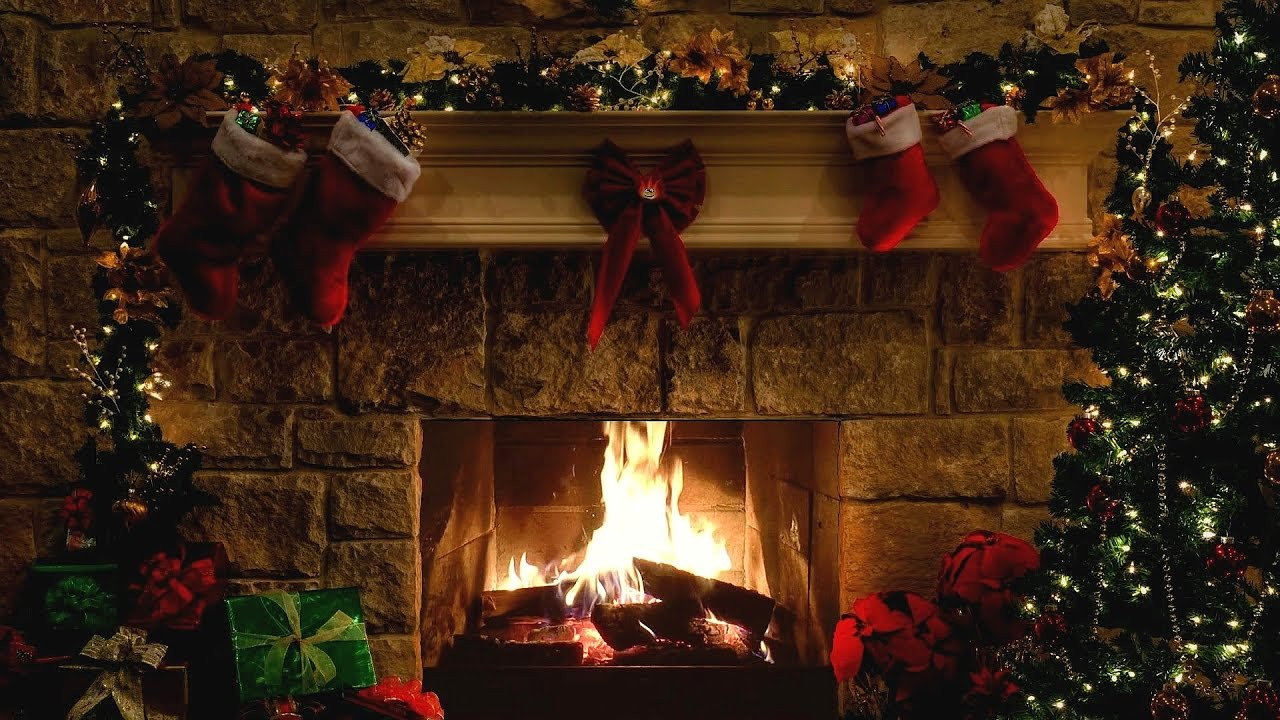Christmas Fireplace Screens
 Christmas Fireplace Scene with Crackling Fire Sounds 6