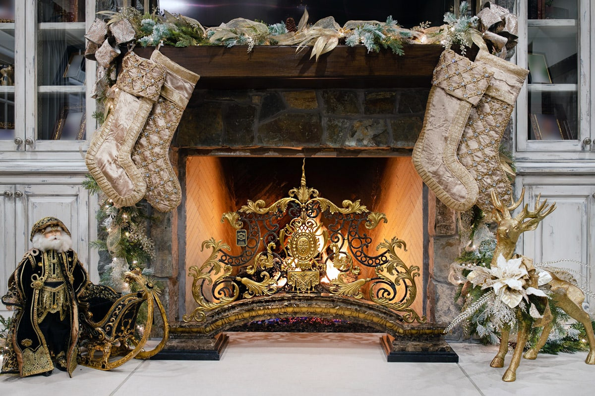 Christmas Fireplace Screens
 christmas decorating Archives Linly Designs