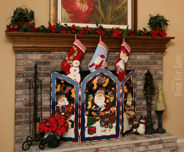Christmas Fireplace Screens
 Time to Deck the Halls and Trim the Tree How to Nest