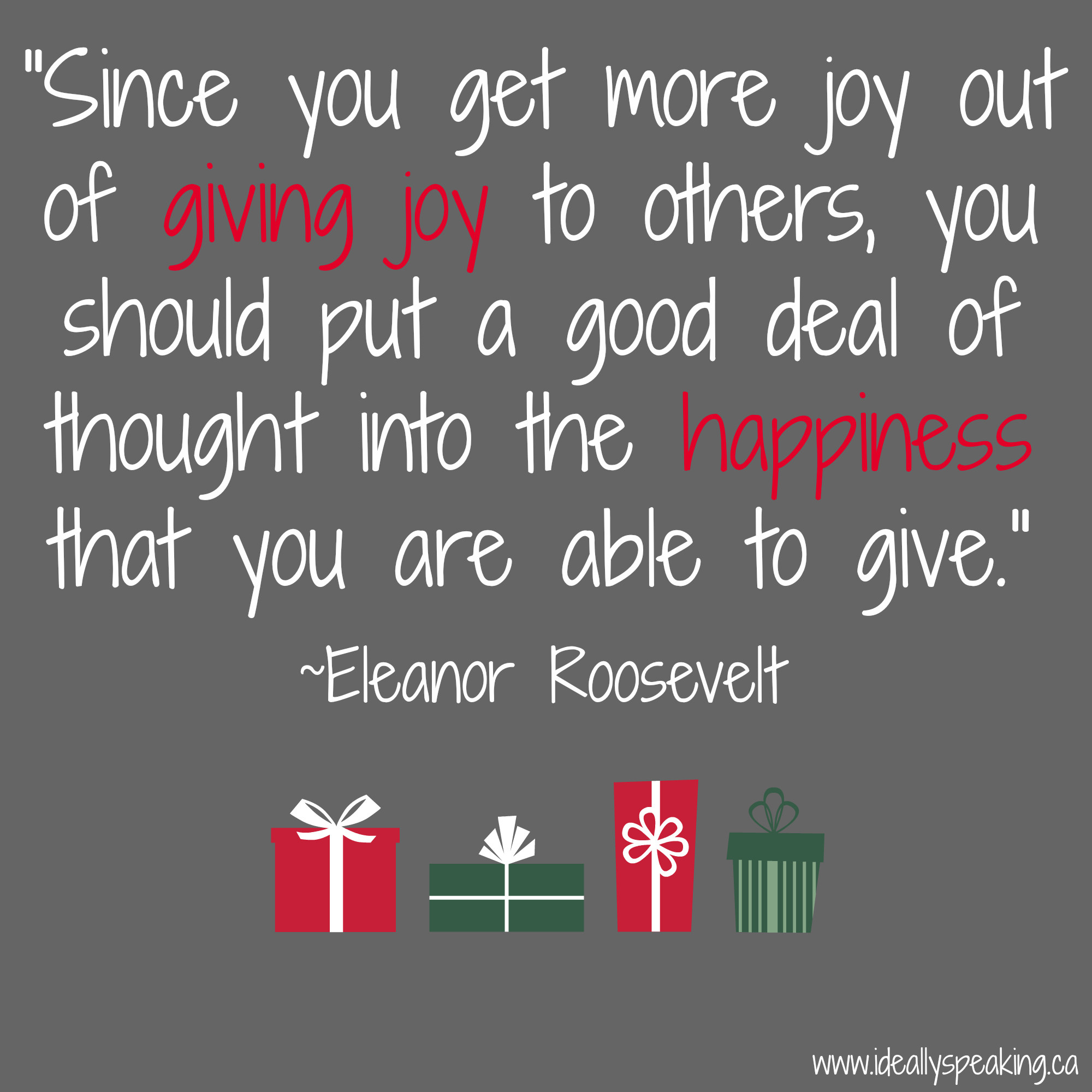 Christmas Gift Quotes
 Holiday Gift Giving Quotes QuotesGram