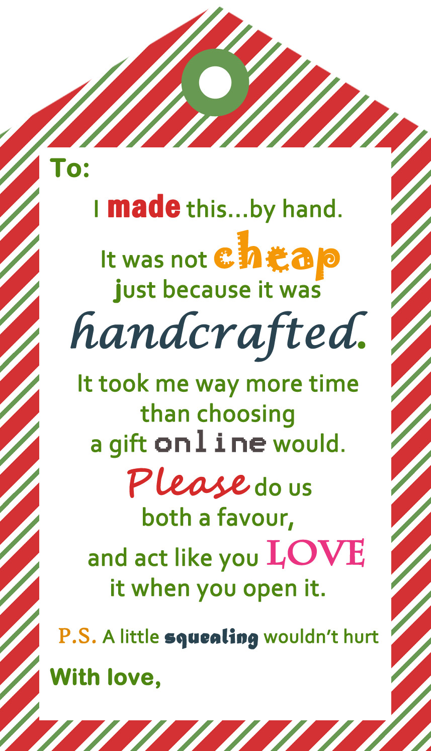 Christmas Gift Quotes
 Christmas Gift Tag Quotes QuotesGram