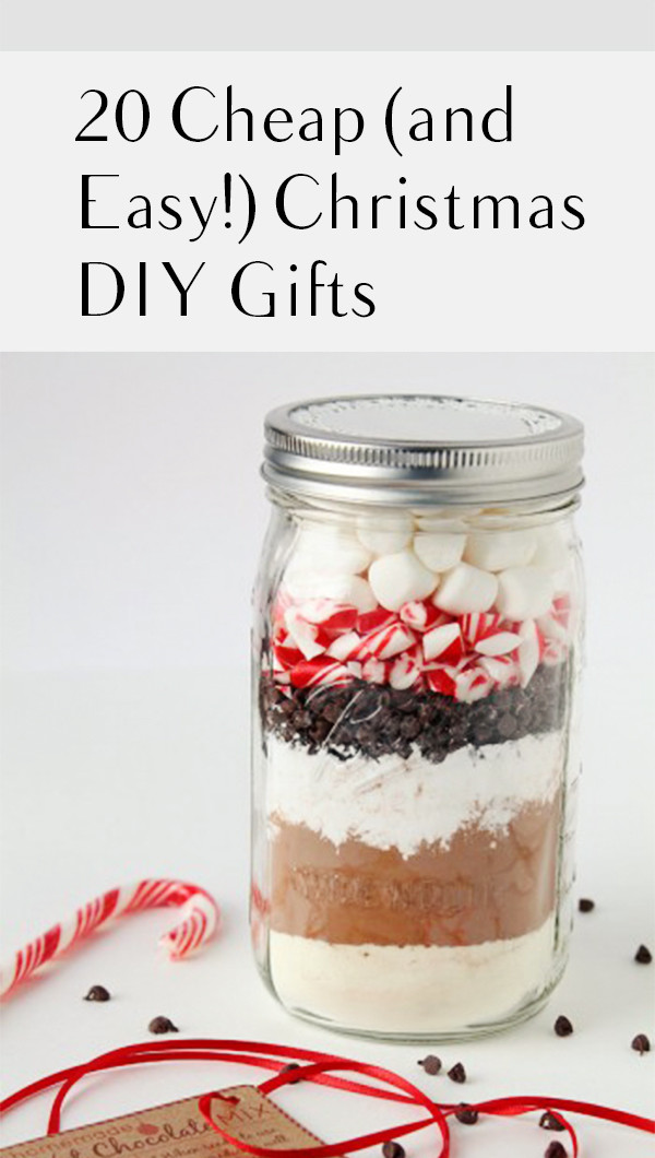 Christmas Gifts DIY Cheap
 20 Cheap and Easy DIY Christmas Gifts – My List of Lists