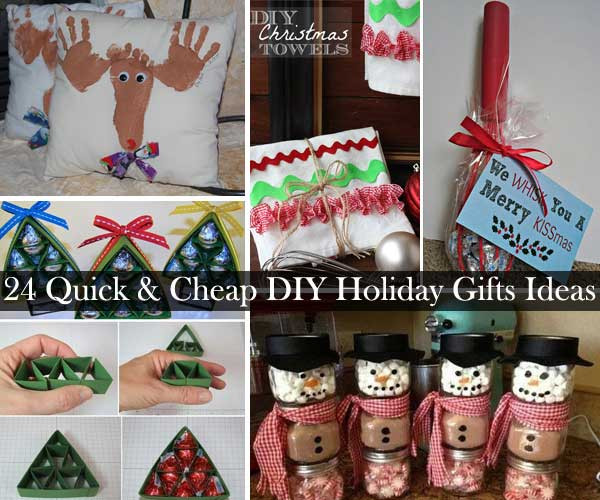 Christmas Gifts DIY Cheap
 24 Quick and Cheap DIY Christmas Gifts Ideas
