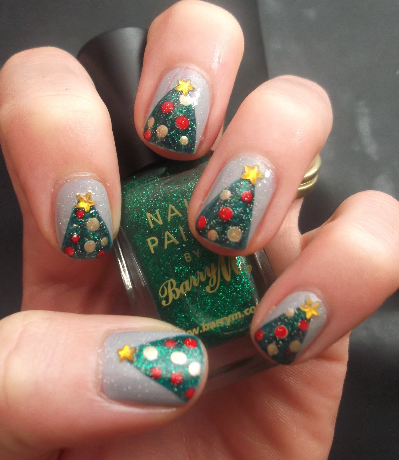 Christmas Nail Art Images
 Lou is Perfectly Polished Christmas Nails Christmas Trees