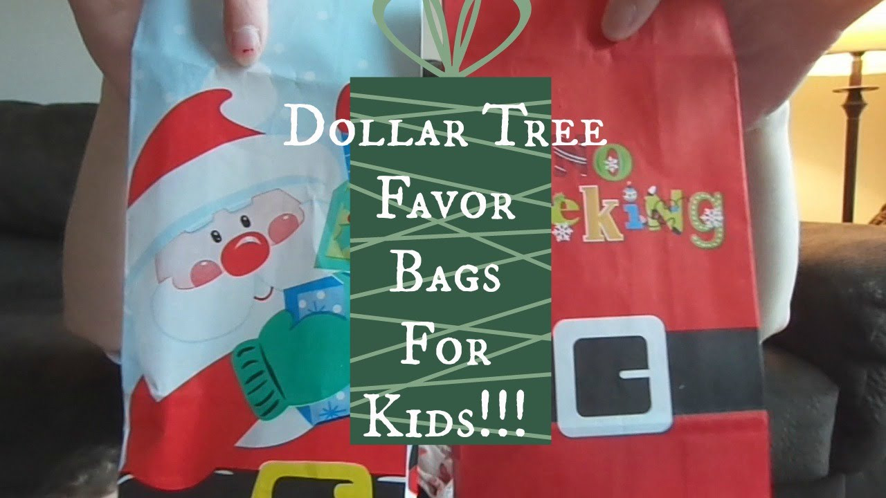 Christmas Party Favors For Kids
 Christmas Party Favor Bags for Kids Dollar Tree "Haul