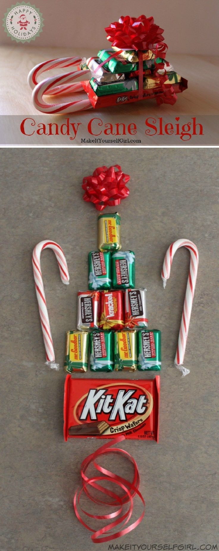 Christmas Party Favors For Kids
 Simple DIY Candy Cane Sleigh 12 Wondrous DIY Candy Cane