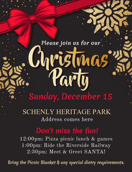 Christmas Party Flyer Ideas
 Copy of Christmas Party Flyer Template