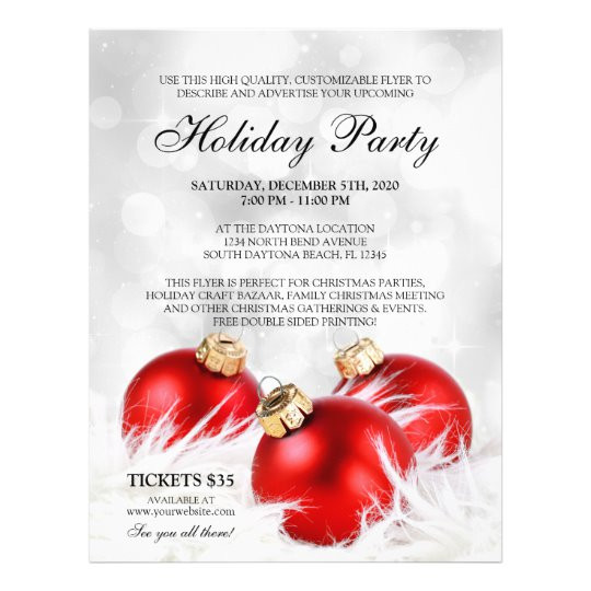Christmas Party Flyer Ideas
 Business Christmas Flyers Holiday Party Flyer