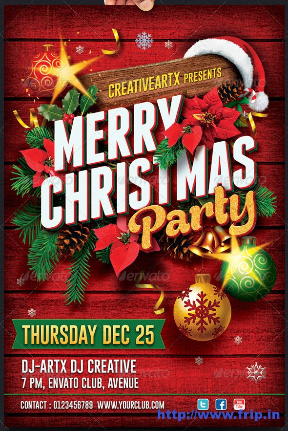 Christmas Party Flyer Ideas
 Best 35 Christmas & New Year Flyer Templates For 2014
