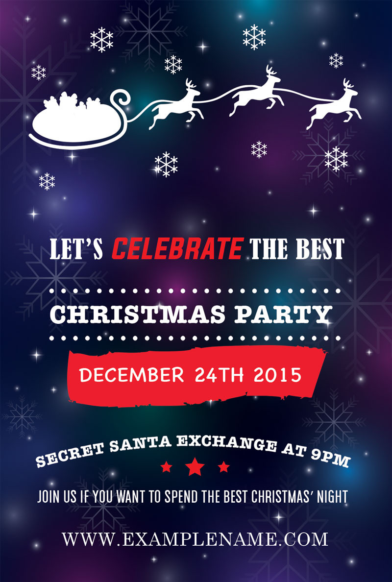 Christmas Party Flyer Ideas
 10 Christmas Party Flyers – GraphicLoads