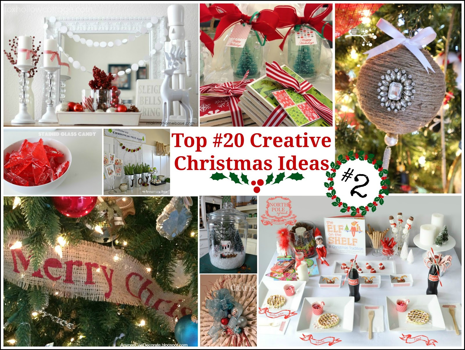 Christmas Party Ideas Pinterest
 Top 20 Creative Christmas Ideas II Fox Hollow Cottage