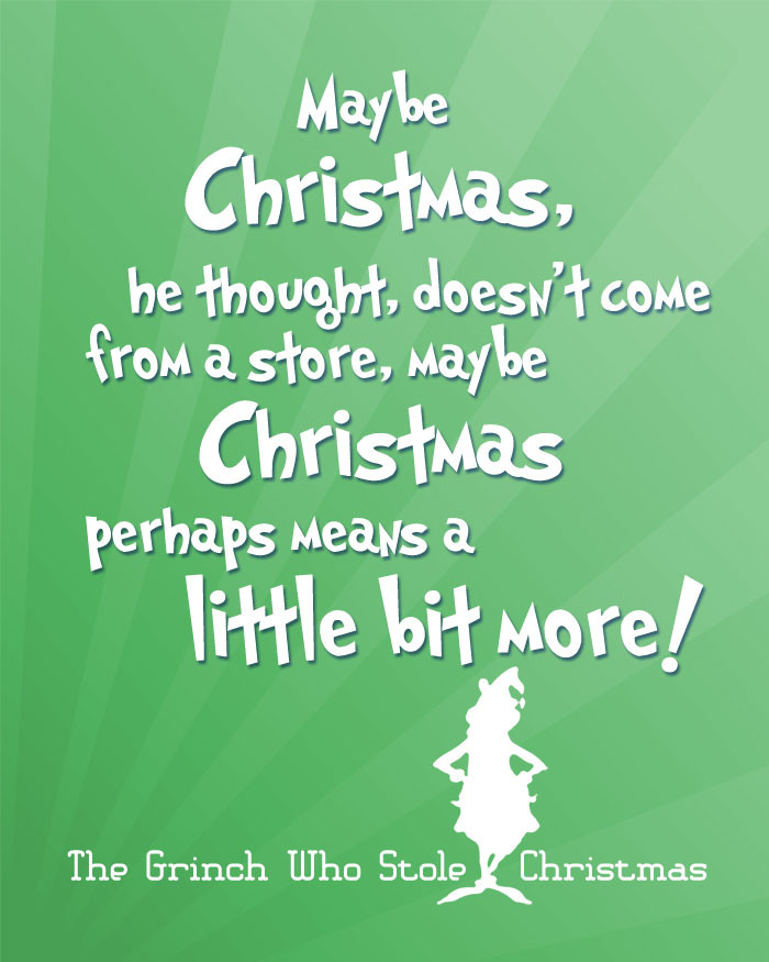 Christmas Quote From The Grinch
 Grinch Movie Quotes QuotesGram