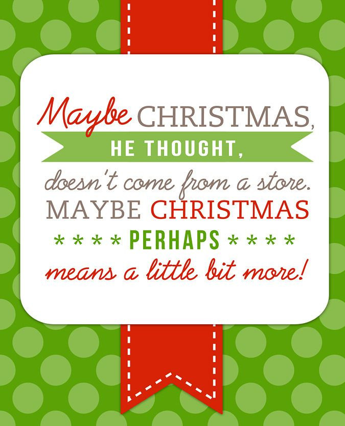 Christmas Quote From The Grinch
 From The Grinch By Dr Seuss Quotes QuotesGram