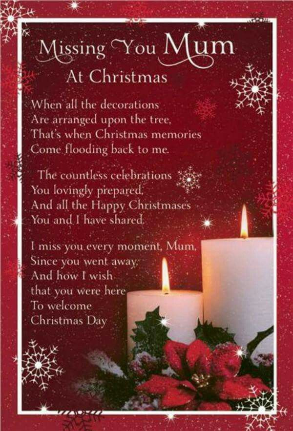 Christmas Quotes For Moms
 Missing Mum at Christmas