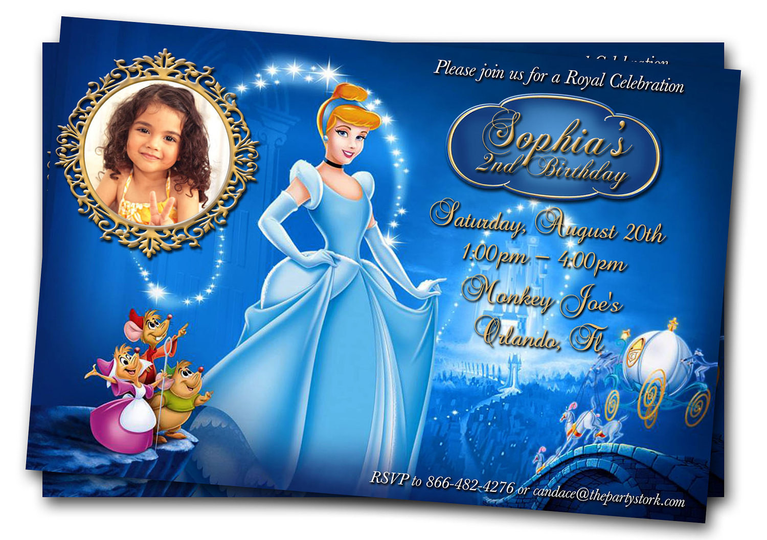 Cinderella Birthday Invitations
 Cinderella Invitation Cinderella Birthday Invitation
